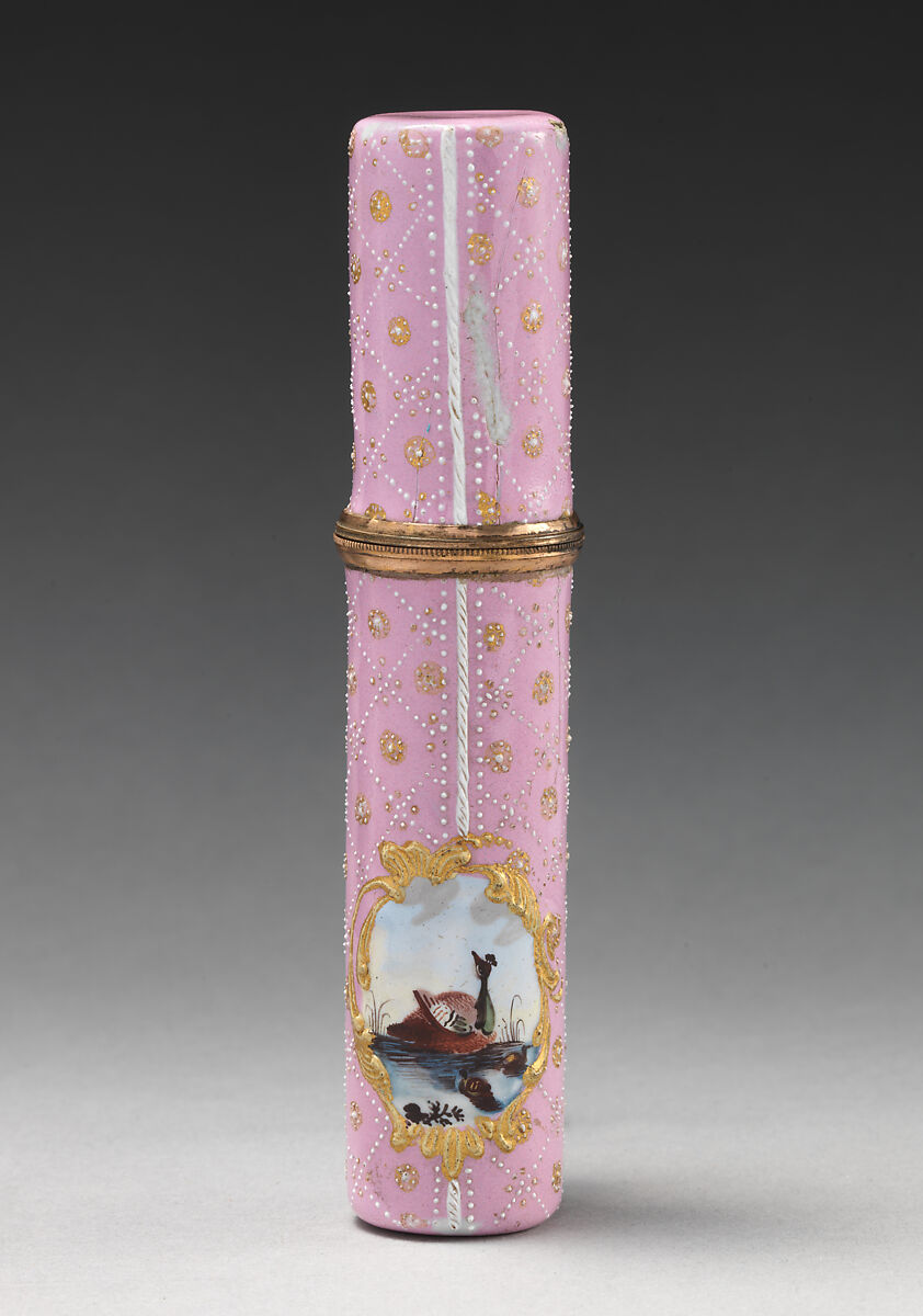 Étui, Copper, enamel, British, South Staffordshire