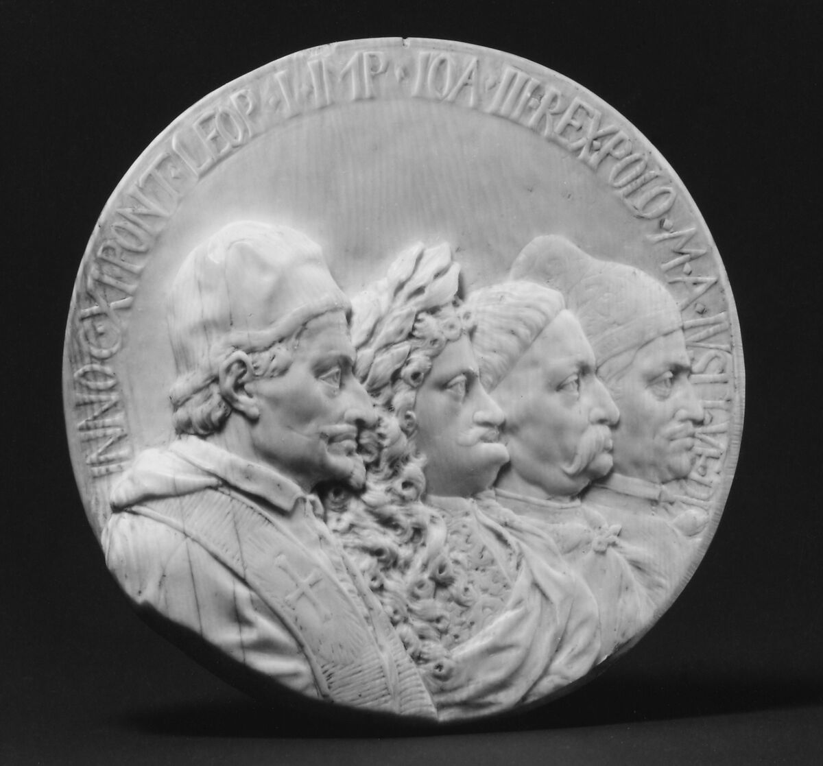 The Relief of Vienna, September 12, 1683, Johan Ignaz Bendl (late 17th century–died ca. 1730), Ivory, Austrian 