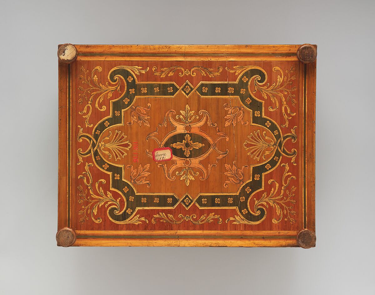 Casket with the Triumph of Venus, Straw on wood, French