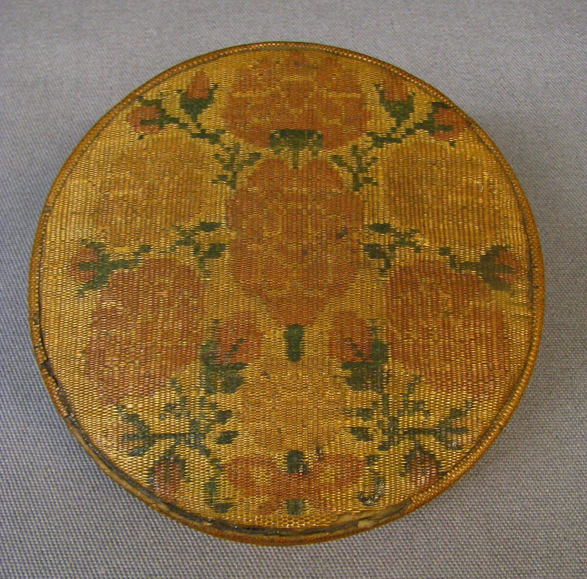 Box, Straw on wood, straw lining, French