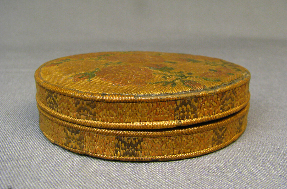 Box, Straw on wood, straw lining, French