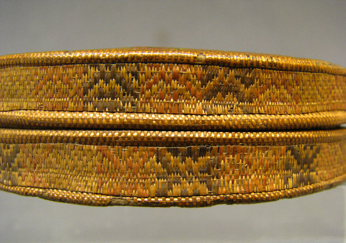 Box, Straw on wood, straw lining, French