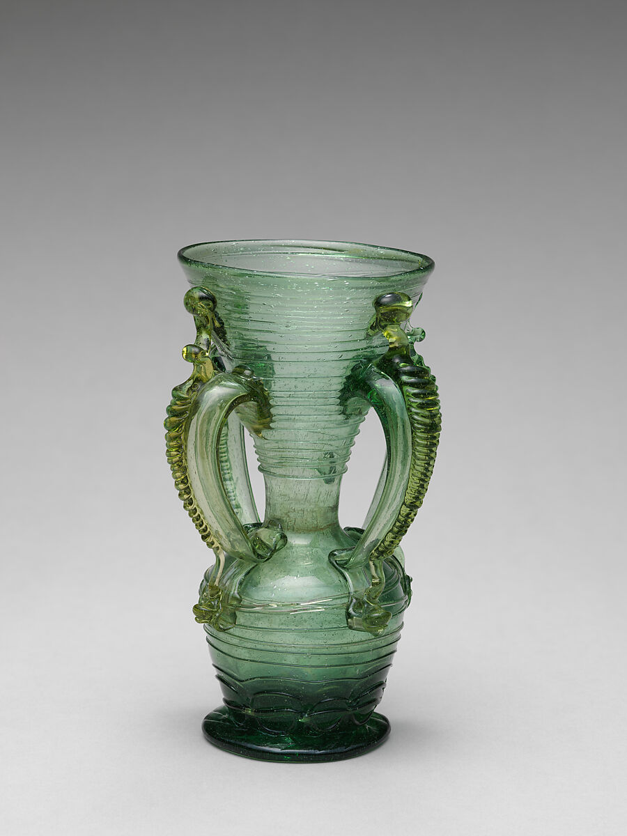 Vase, Glass, Spanish, Almería or Granada