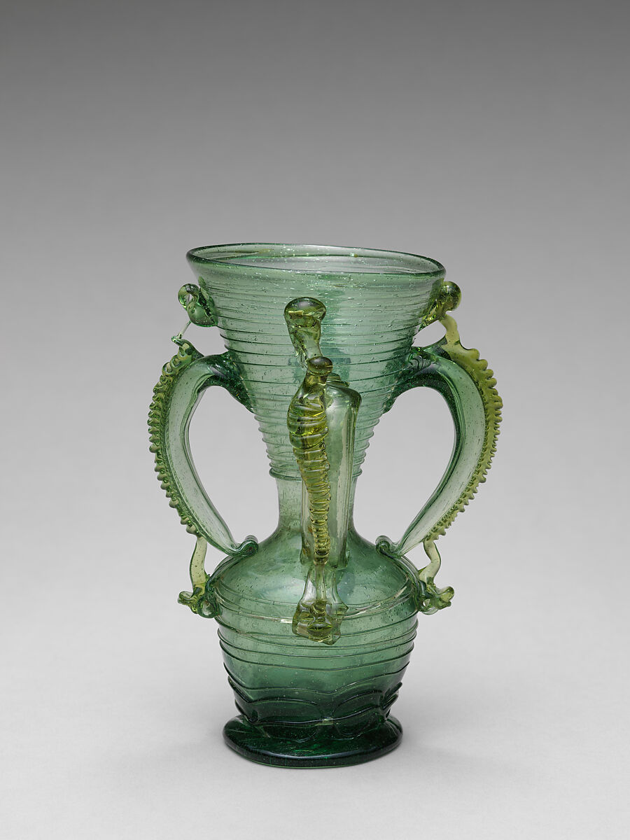 Vase, Glass, Spanish, Almería or Granada 