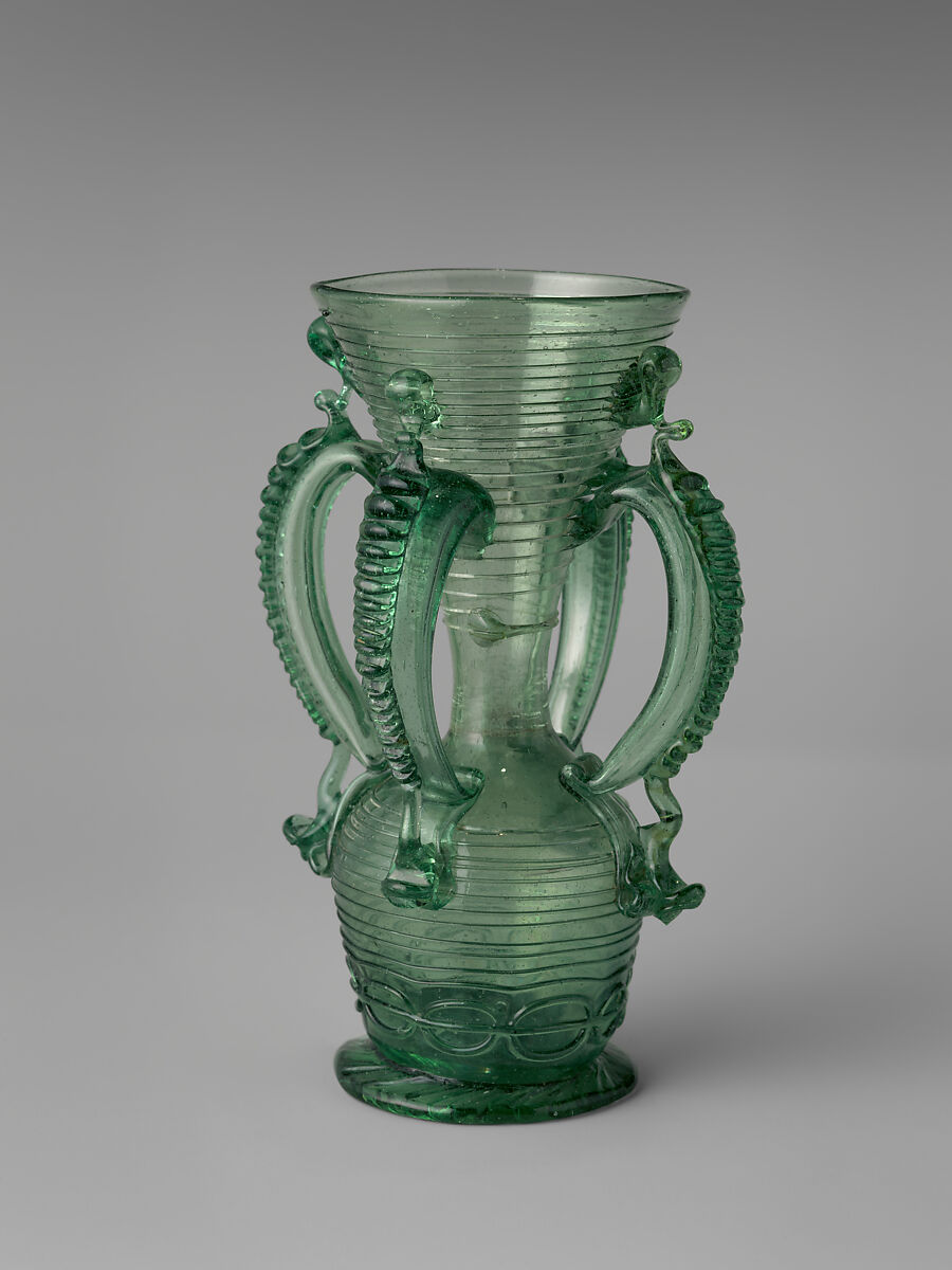 Vase, Glass, Spanish, Almería or Granada