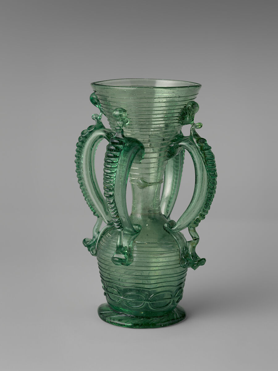 Vase, Glass, Spanish, Almería or Granada 