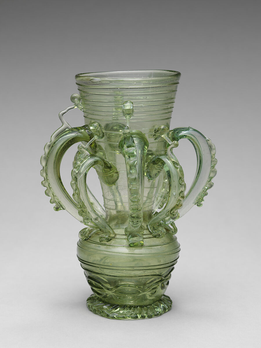 Vase, Glass, Spanish, Almería 