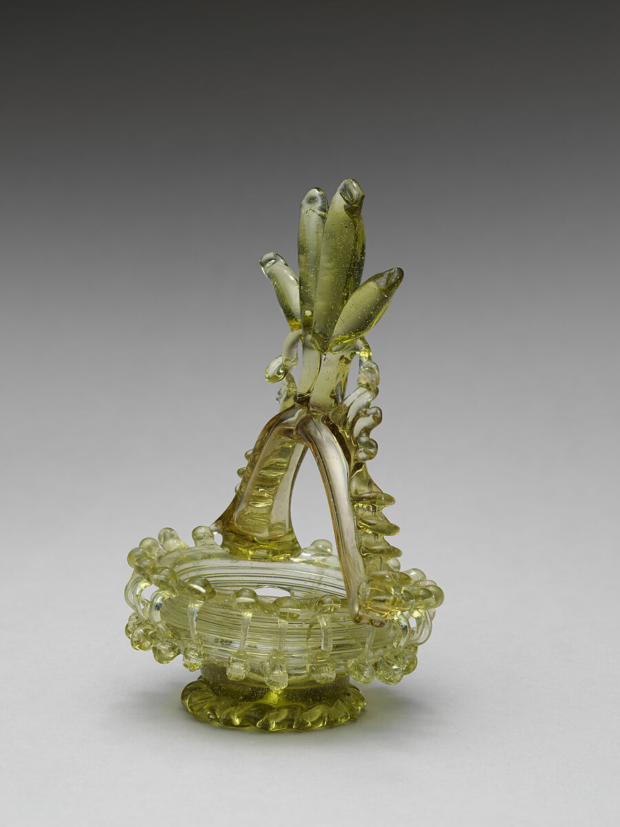 Basket, Glass, Spanish, probably Almería