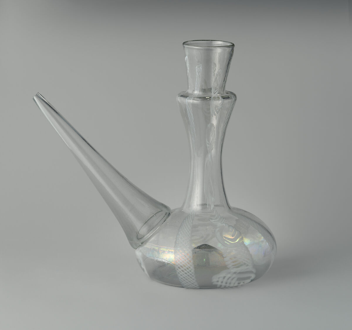 Drinking bottle (Porrón), Glass, Spanish 