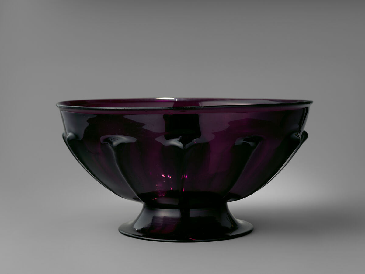 Bowl, Glass; blown and molded, a stampatura, Italian, Venice (Murano) 