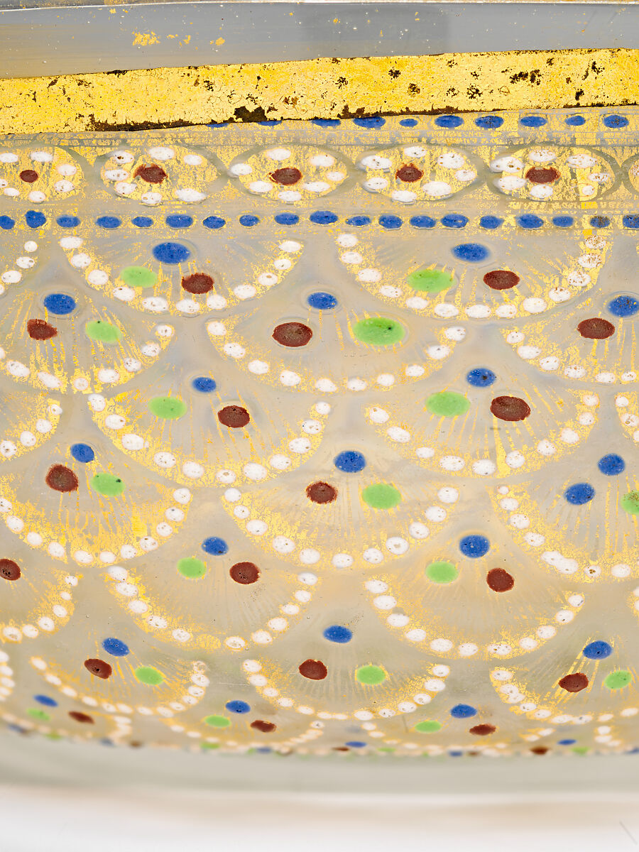 Pail (Situla), Glass, enameled and gilt, Italian, Venice (Murano)