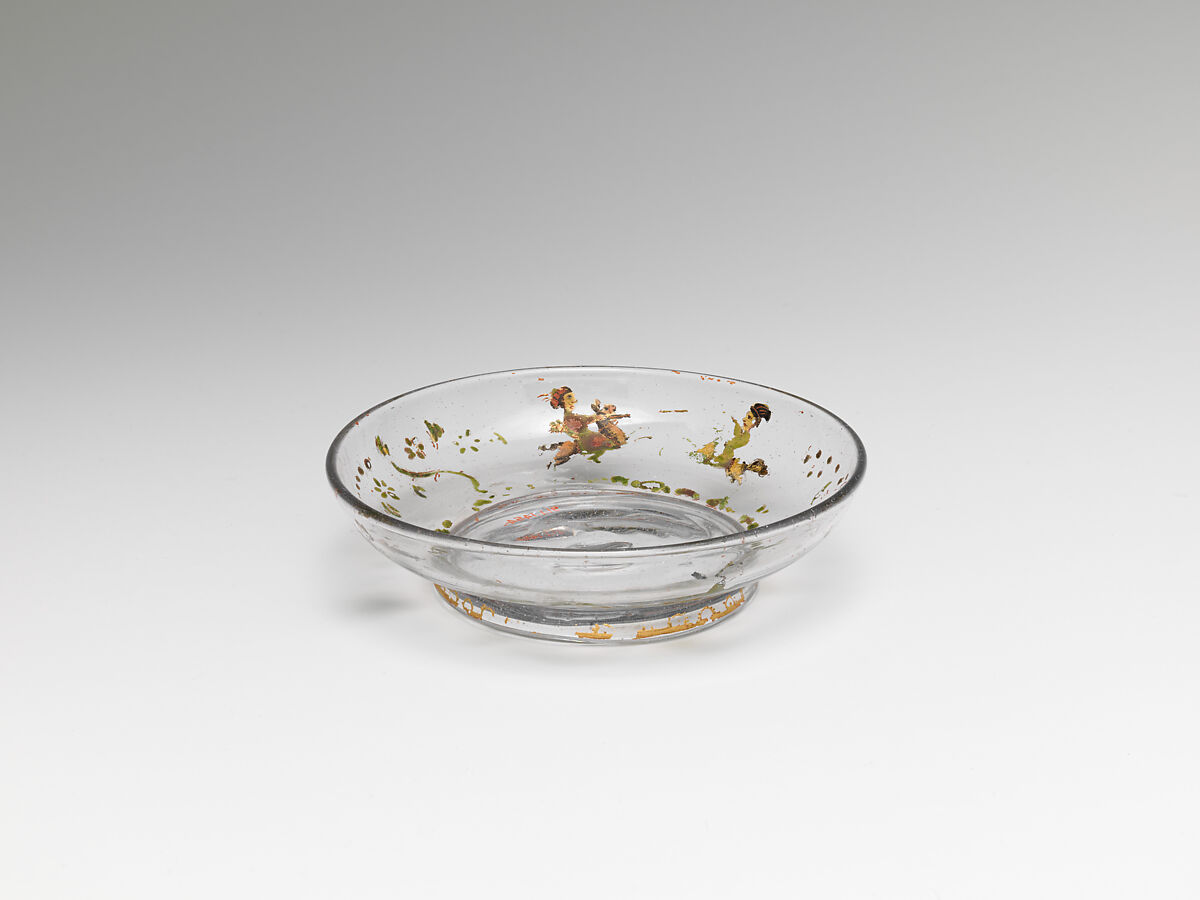 Saucer, Glass, German, Thuringia 