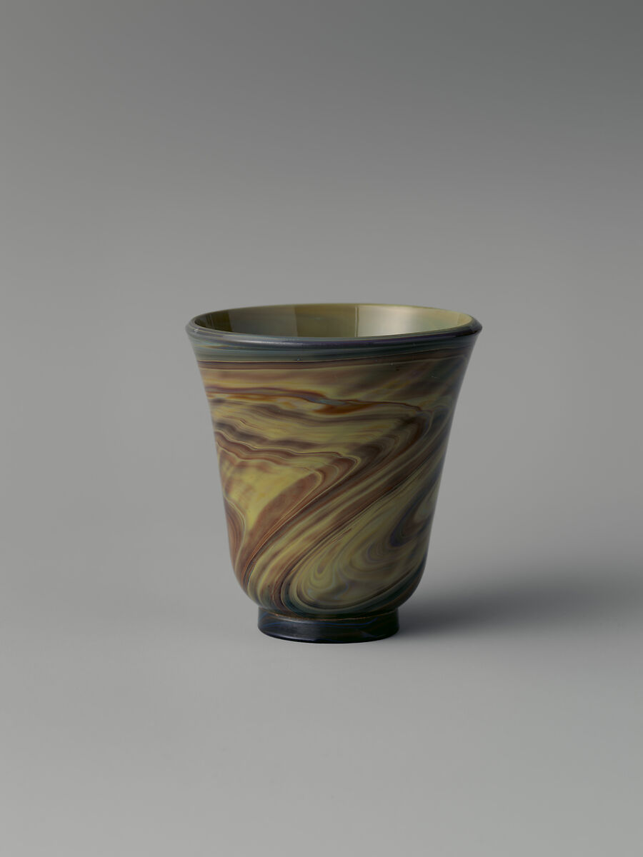 Cup, Chalcedony glass; blown, Italian, possibly Venice (Murano)