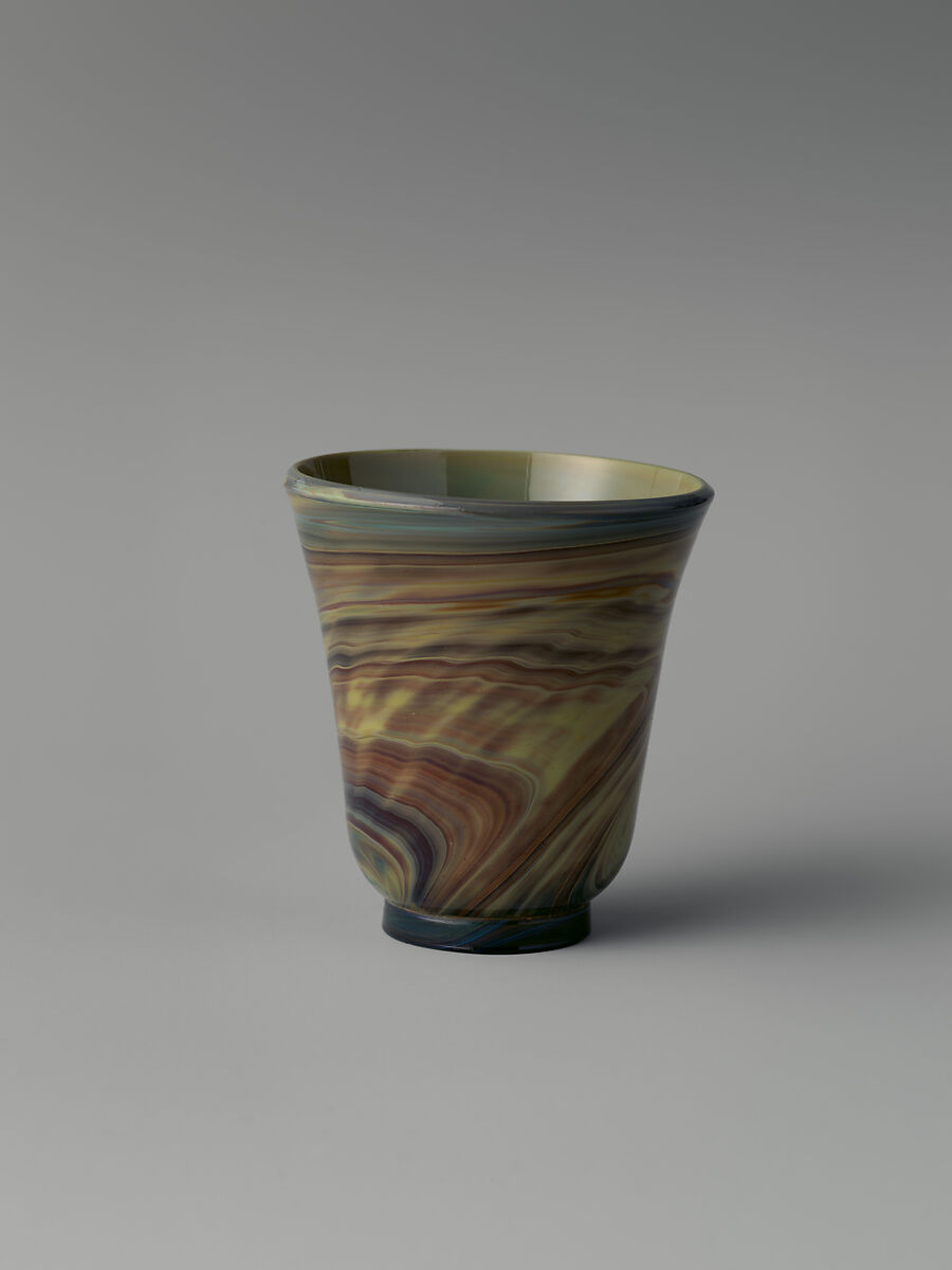 Cup, Chalcedony glass; blown, Italian, possibly Venice (Murano)