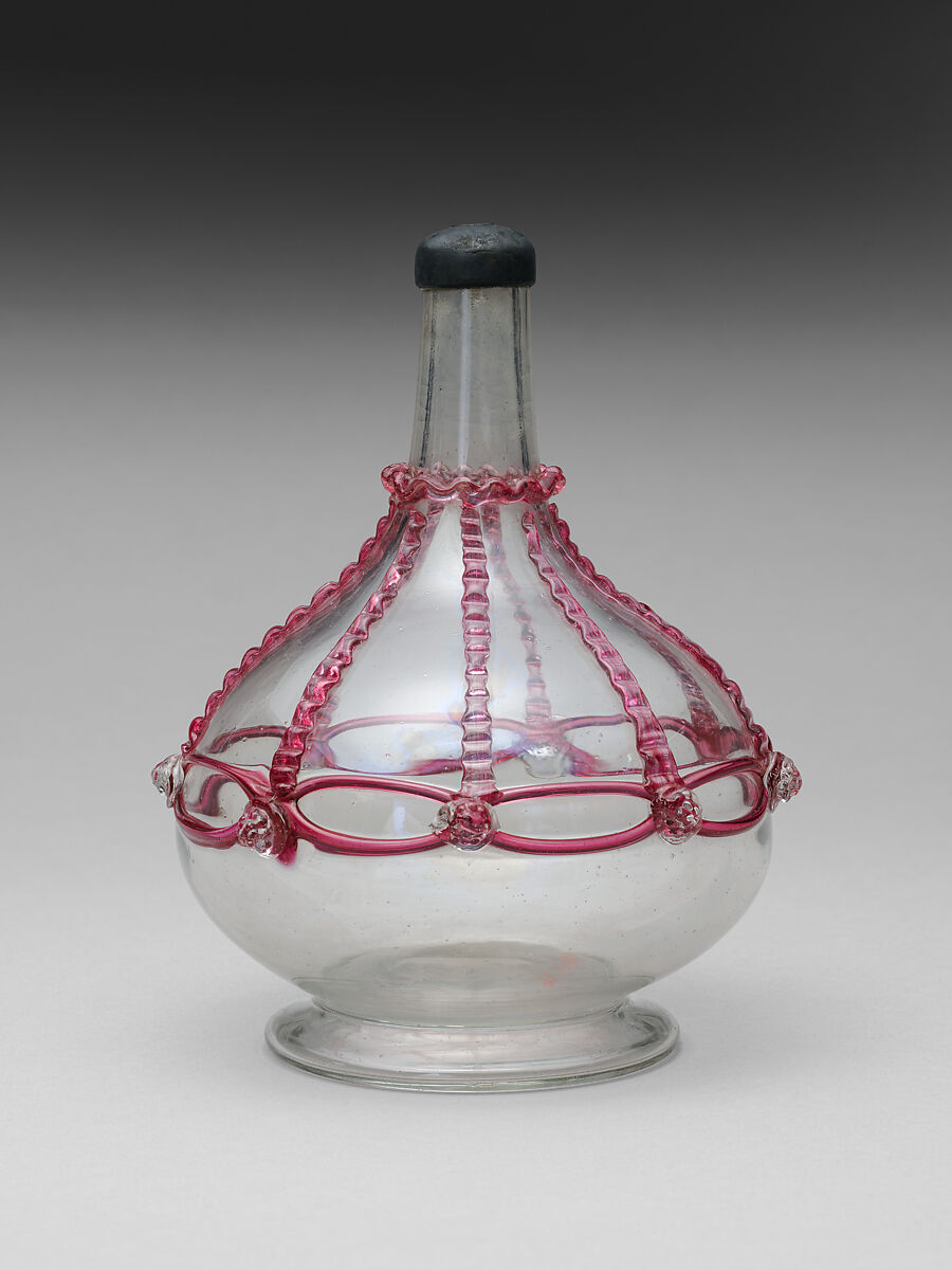 Bottle, Glass, Italian, Venice (Murano)