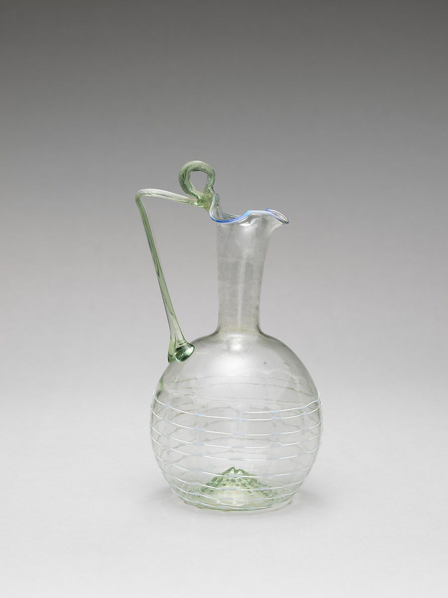 Ewer, Glass, Italian, possibly Venice (Murano) 