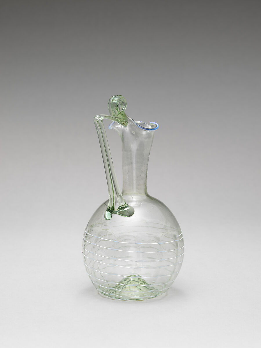 Ewer, Glass, Italian, possibly Venice (Murano)