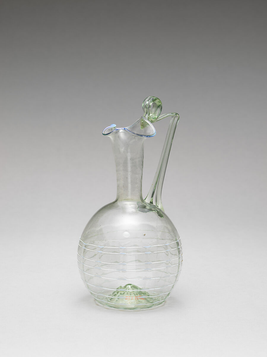 Ewer, Glass, Italian, possibly Venice (Murano)