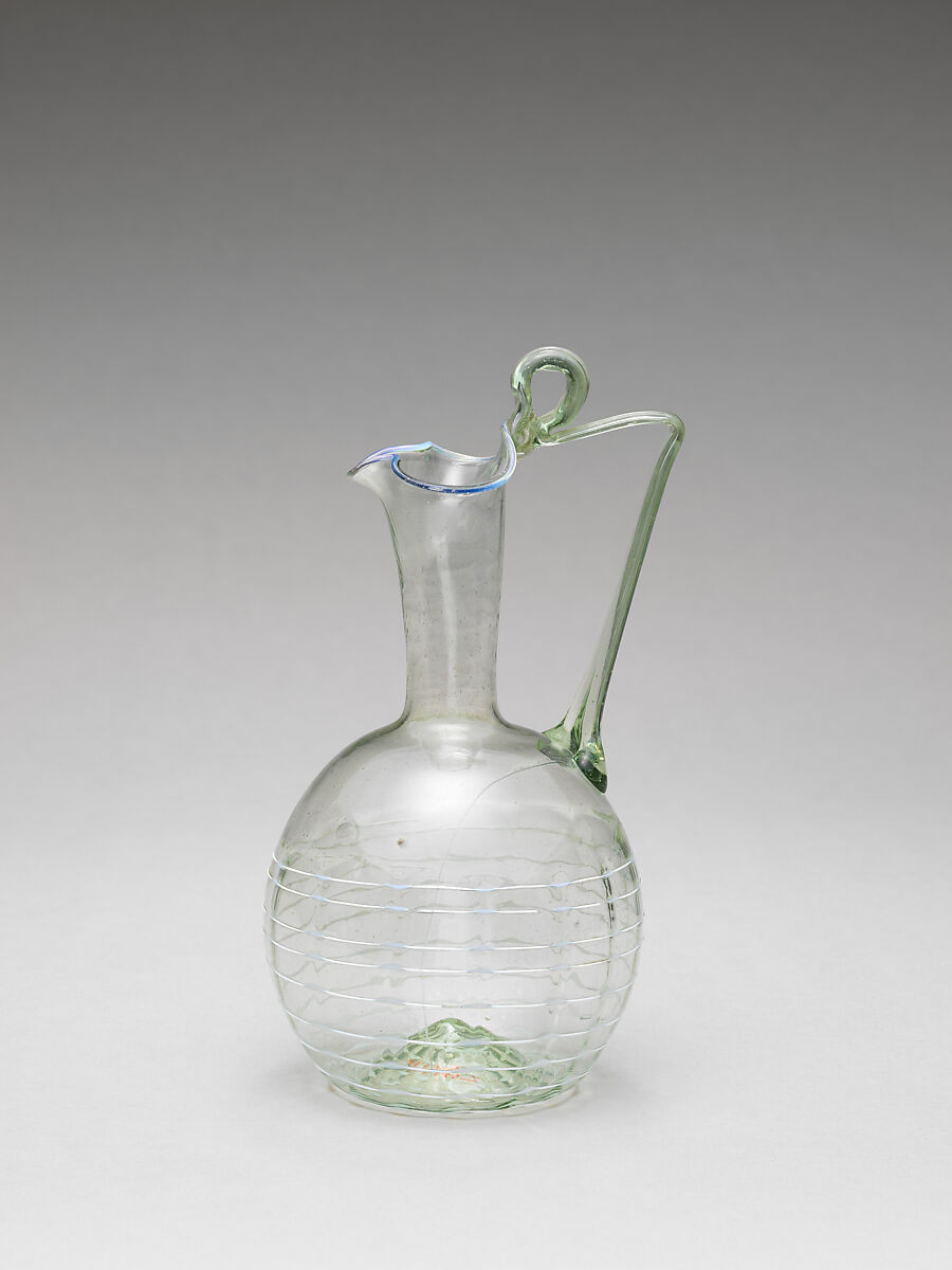 Ewer, Glass, Italian, possibly Venice (Murano)