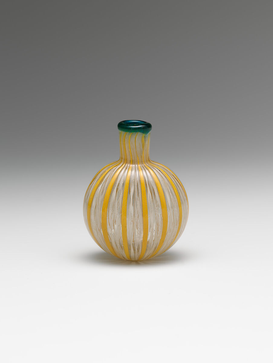 Flask, Glass, Italian, Venice (Murano) 