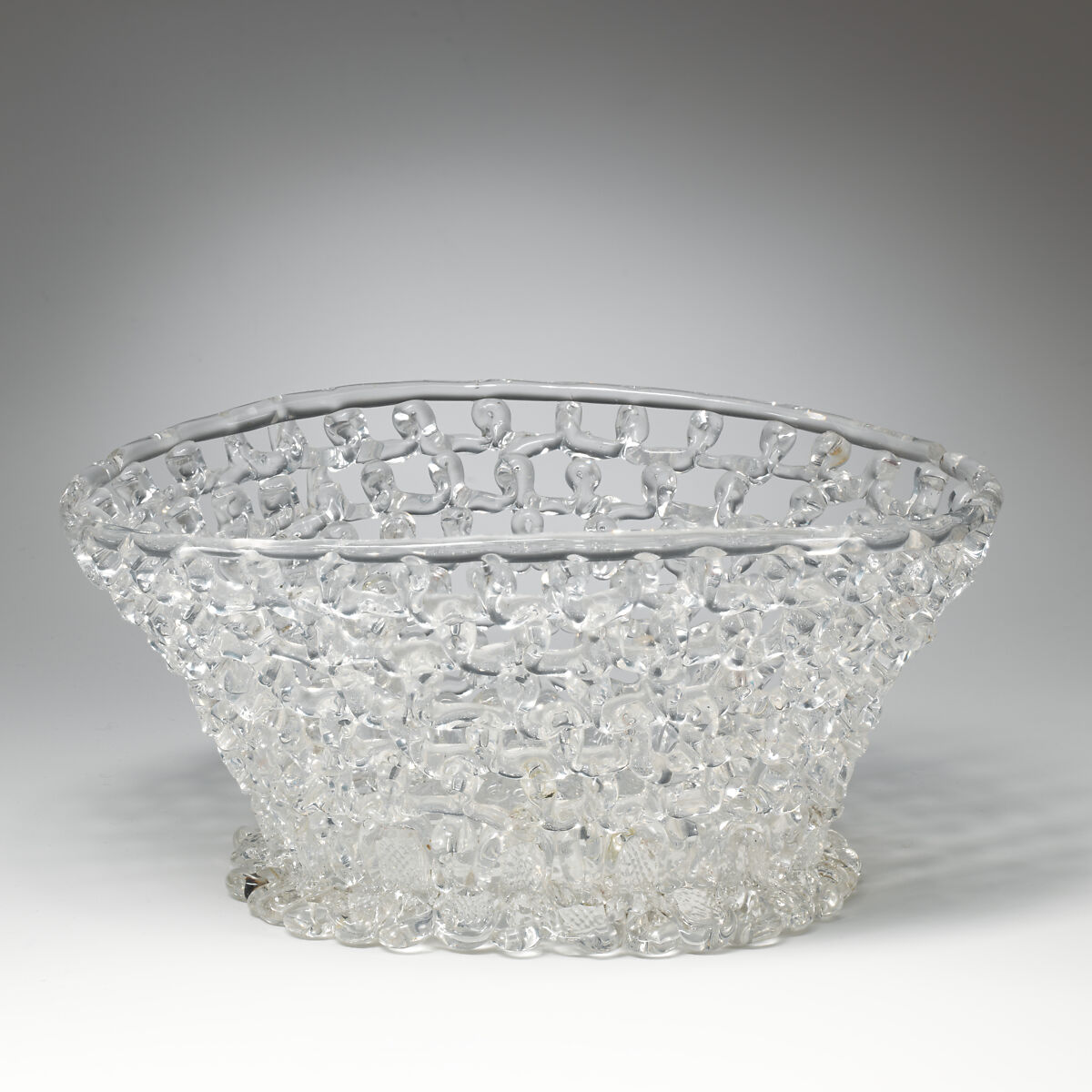 Fruit basket, Glass, Belgian, Liège 