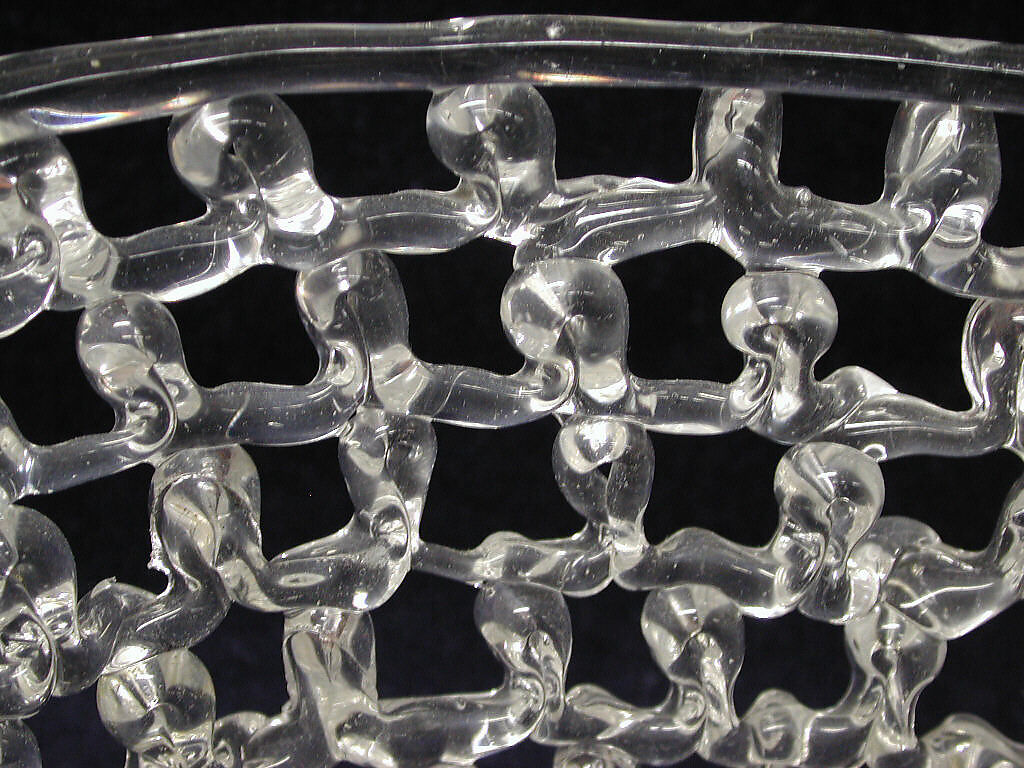 Fruit basket, Glass, Belgian, Liège