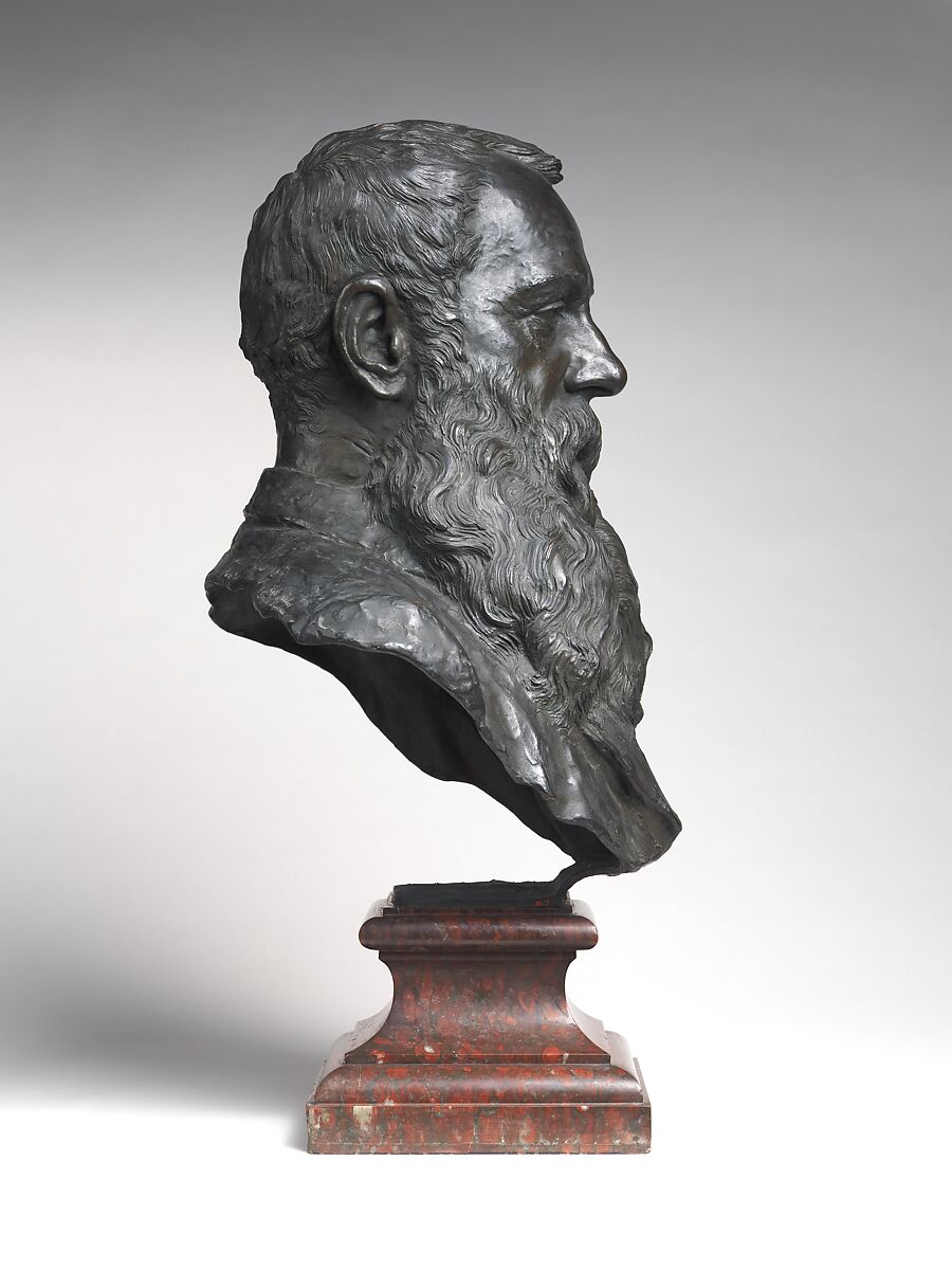George A. Lucas, Augustin Jean Moreau-Vauthier (1831–1893), Bronze, red marble base, French