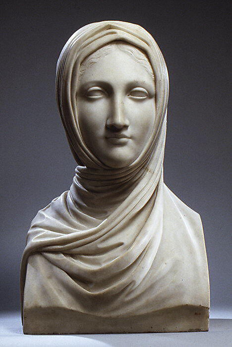 The Vestal, Workshop of Antonio Canova (Italian, Possagno 1757–1822 Venice), Marble, Italian