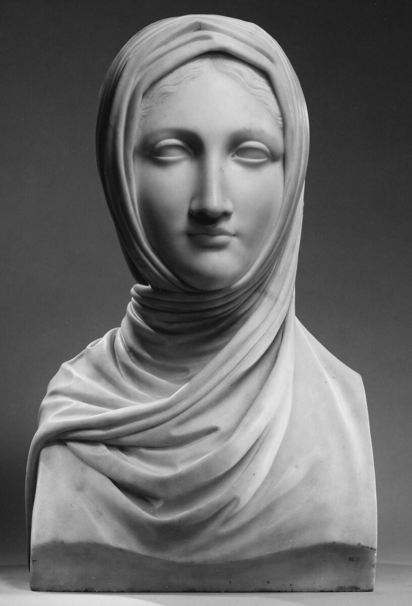 The Vestal, Workshop of Antonio Canova (Italian, Possagno 1757–1822 Venice), Marble, Italian