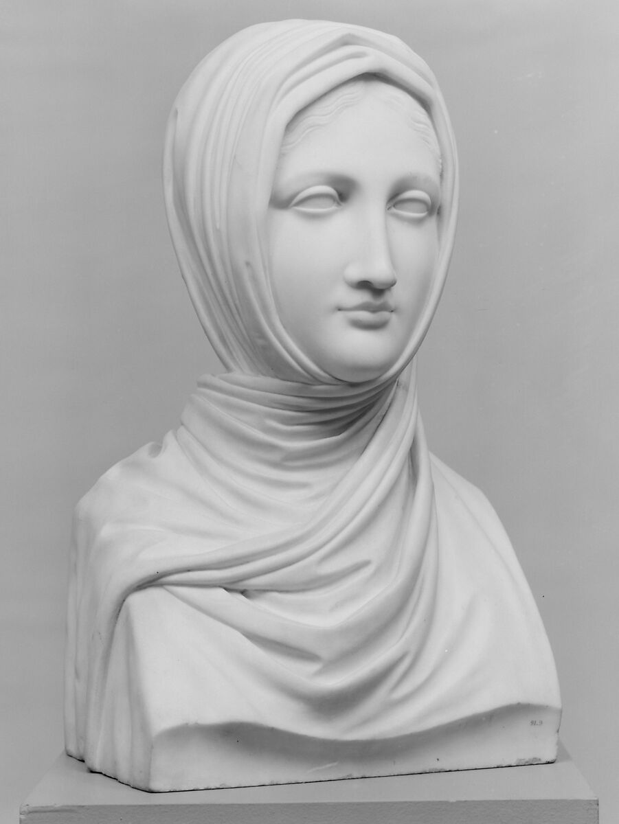 The Vestal, Workshop of Antonio Canova (Italian, Possagno 1757–1822 Venice), Marble, Italian