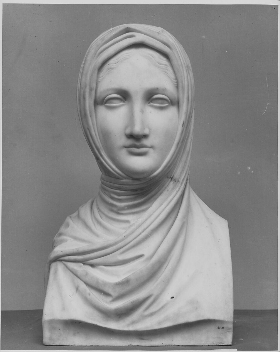 The Vestal, Workshop of Antonio Canova (Italian, Possagno 1757–1822 Venice), Marble, Italian