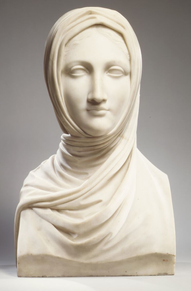 The Vestal, Workshop of Antonio Canova (Italian, Possagno 1757–1822 Venice), Marble, Italian
