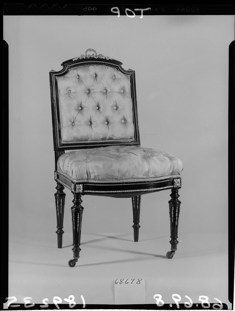 Side Chair, Léon Marcotte (1824–1887), Maple, pine, American 