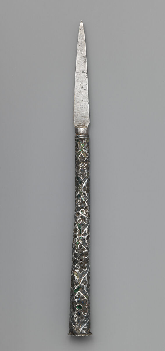 Desk knife (Eraser), Steel, silver, enamel, Italian 