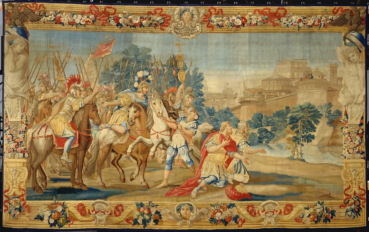 The Crusaders Reach Jerusalem (from a set of Scenes from Gerusalemme Liberata), Designed by Domenico Paradisi (Italian, active 1689–1721), Wool, silk (16-18 warps per inch, 7 per cm.), Italian, Rome 