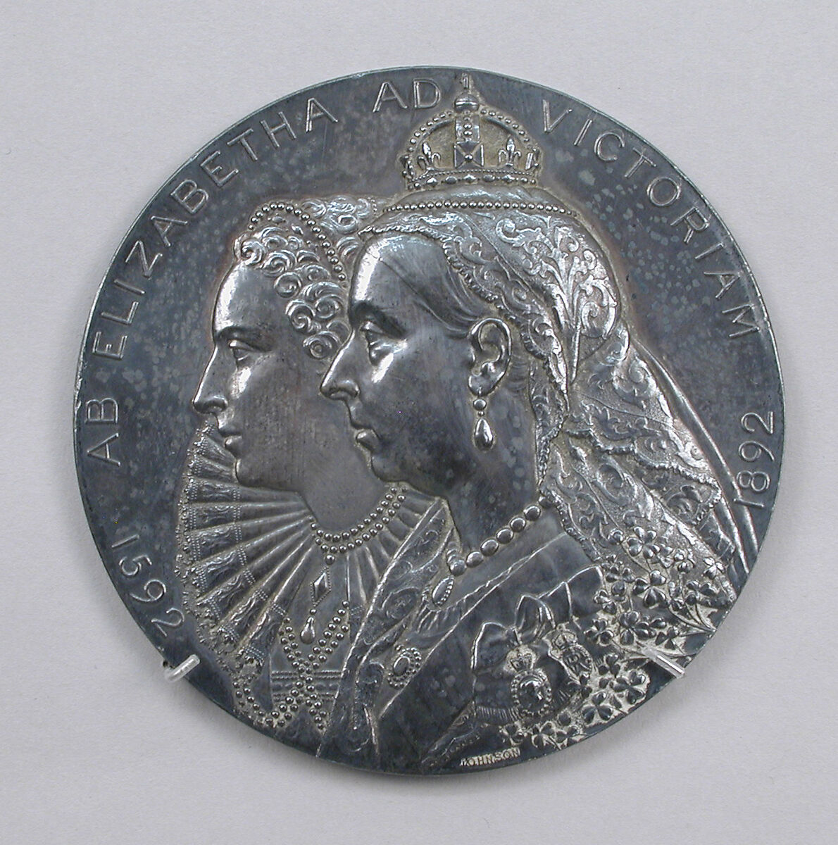 Commemorating the Tercentenary of Trinity College, Dublin. 1892., Medalist: Edmond Johnson, Silver, Irish