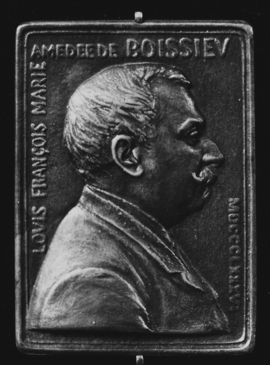 M. de Boissieu, Medalist: Louis-Oscar Roty (French, Paris 1846–1911 Paris), Bronze, cast, French 