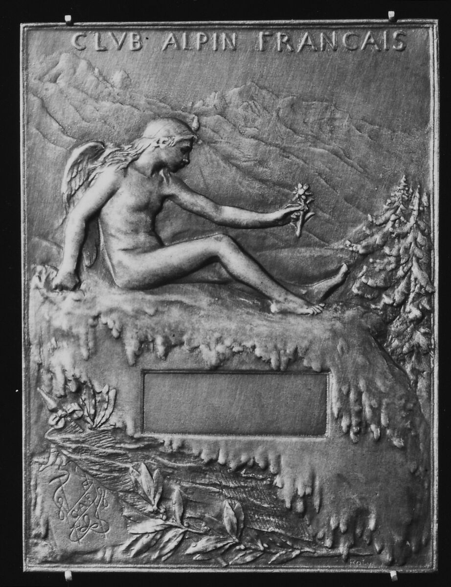 For the French Alpine Club, Medalist: Louis-Oscar Roty (French, Paris 1846–1911 Paris), Bronze, struck, silvered, French