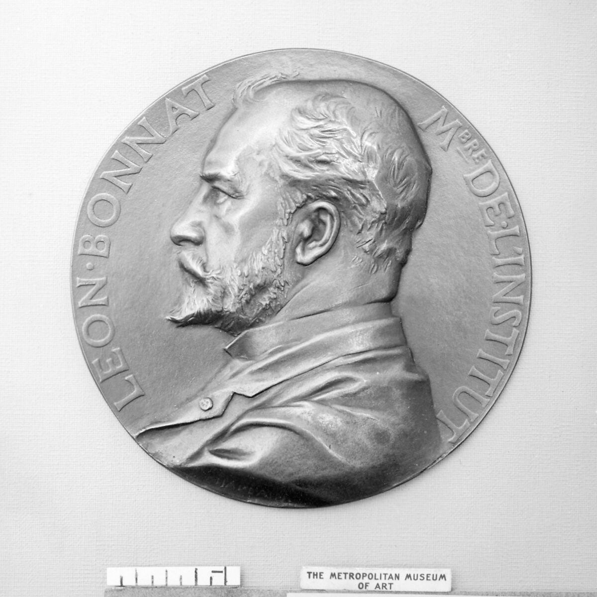 Léon Joseph Florentin Bonnat (1833–1922), member of the Institute in 1874, Medalist: Jules-Clément Chaplain (French, Mortagne, Orne 1839–1909 Paris), Bronze, brown patina; hollow cast, French 
