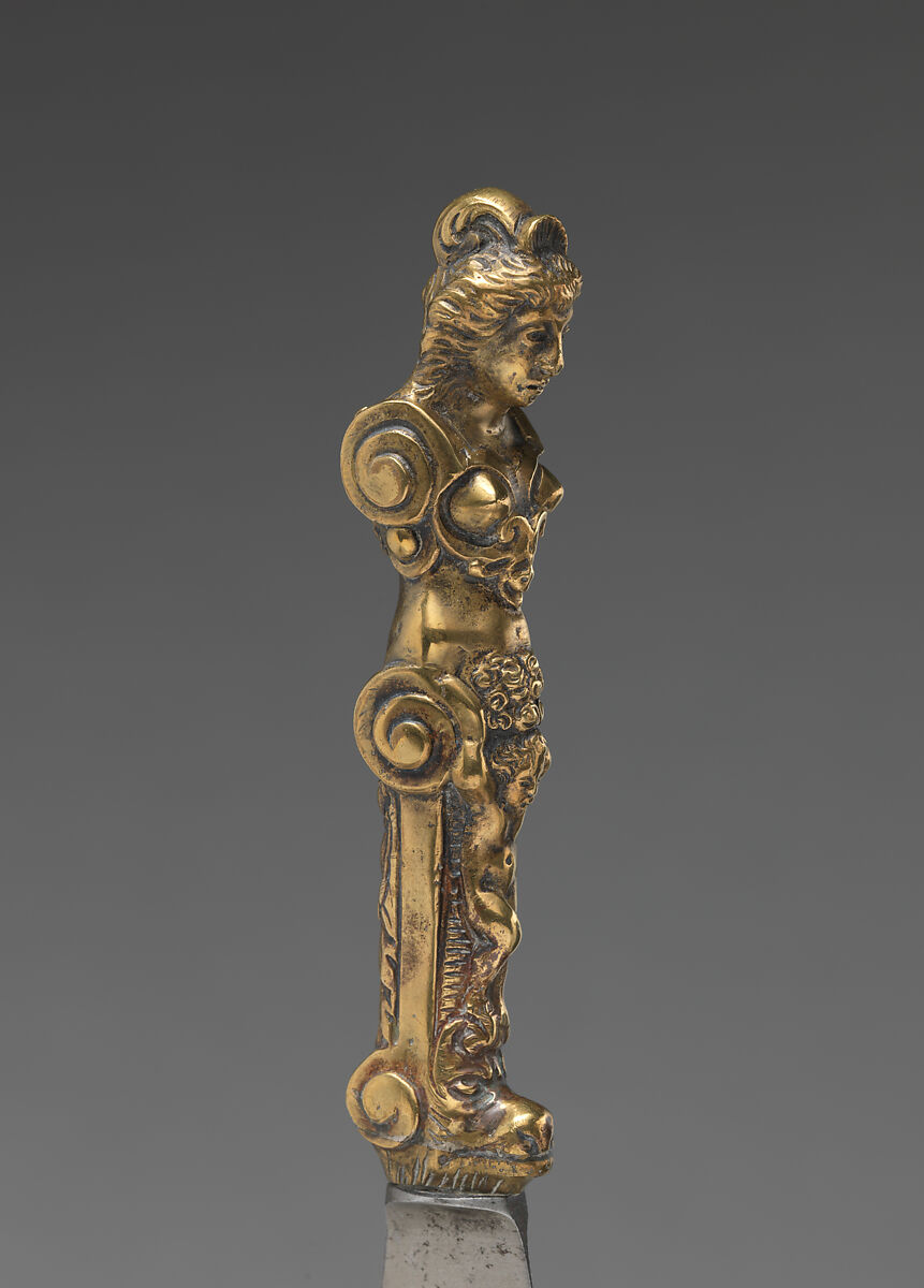 Table knife, Steel, bronze, Flemish
