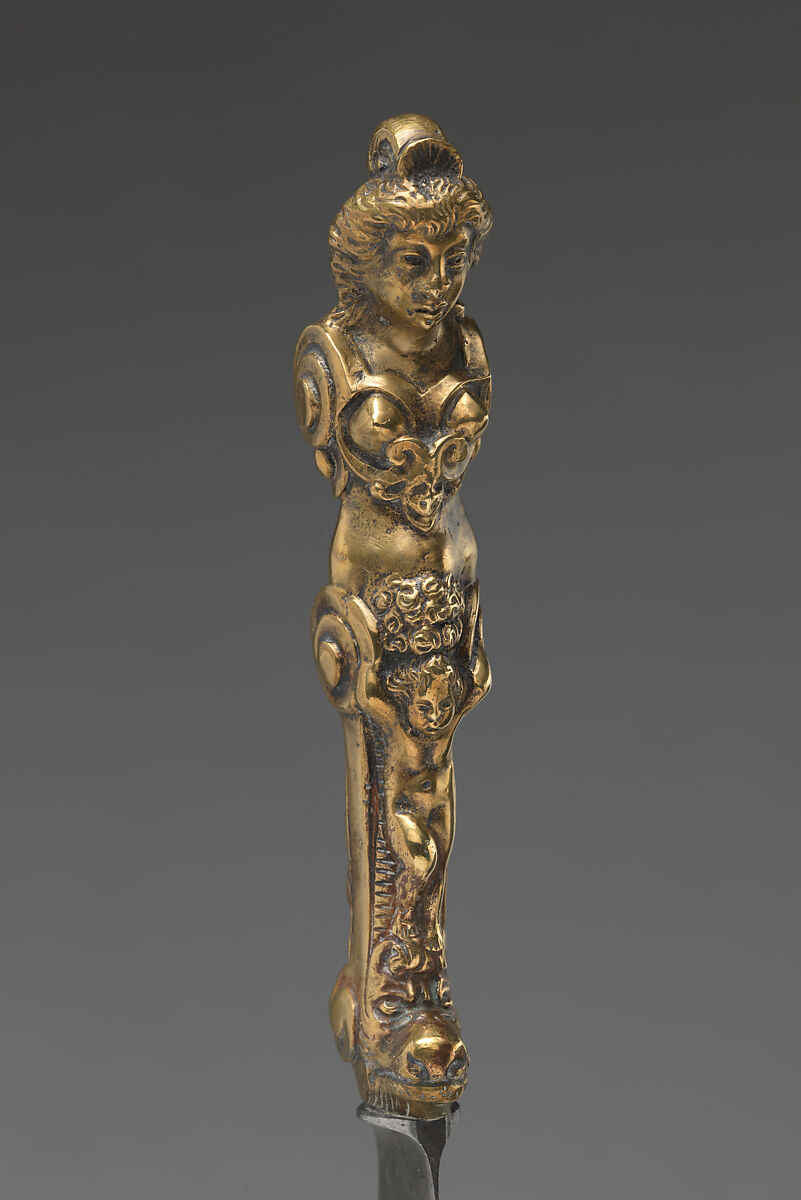 Table knife, Steel, bronze, Flemish