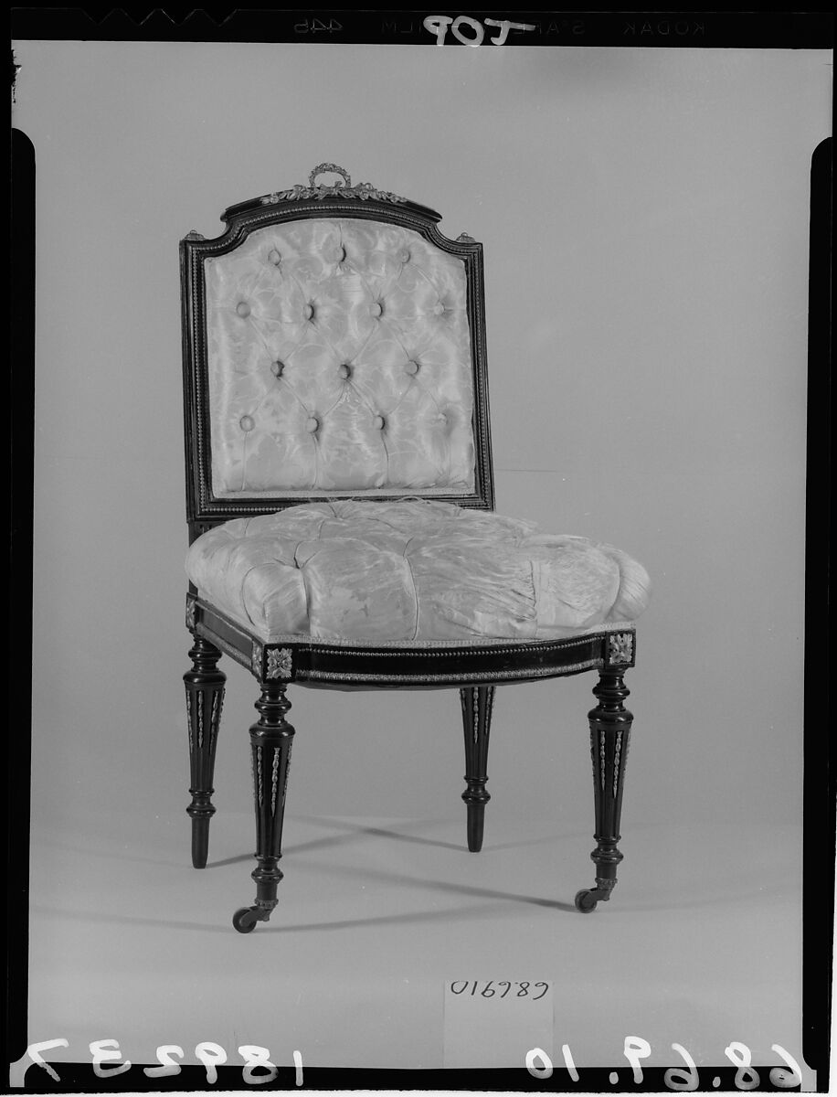 Side Chair, Léon Marcotte (1824–1887), Maple, pine, American 
