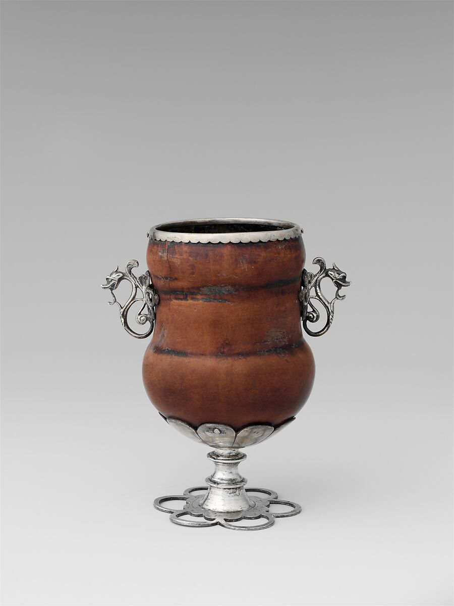 Standing cup, Silver, leather, European 