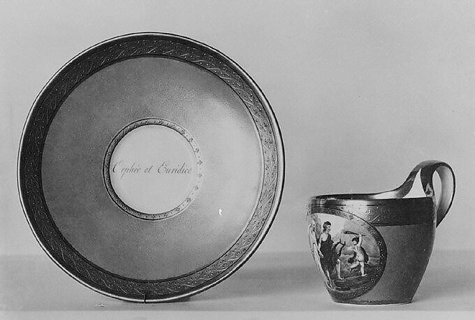 Cup and saucer, Royal Porcelain Manufactory, Berlin (German, founded 1763), Hard-paste porcelain, German, Berlin 