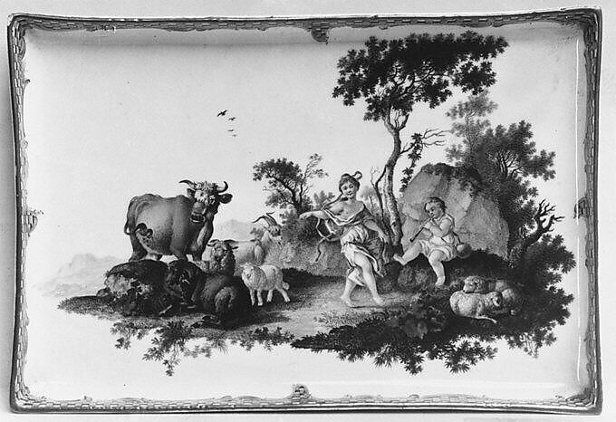 Tray (part of a set), Meissen Manufactory (German, 1710–present), Hard-paste porcelain, German, Meissen 