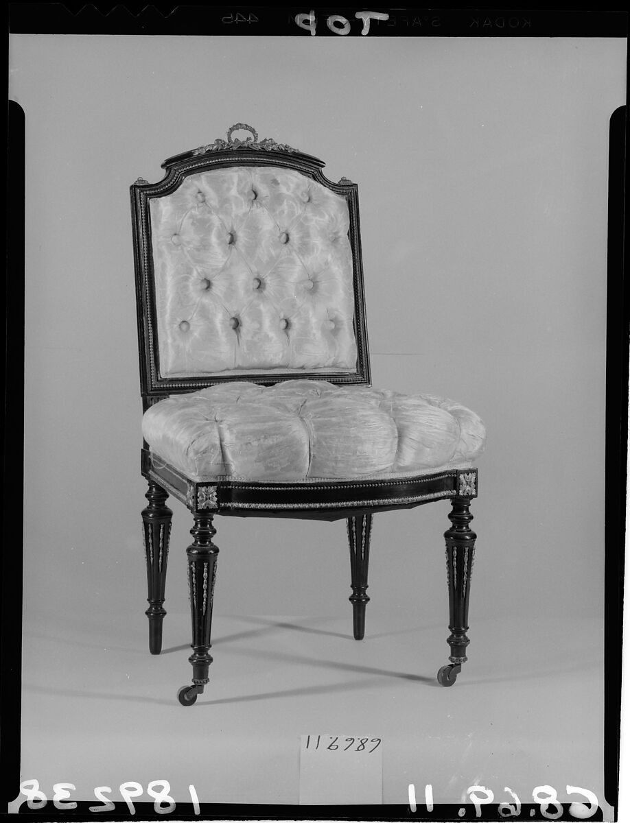 Side Chair, Léon Marcotte (1824–1887), Maple, pine, American 