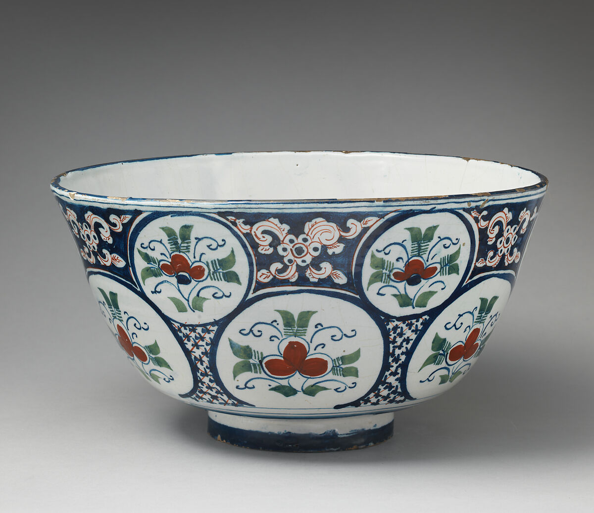 Bowl, Tin-glazed earthenware, British, Bristol 