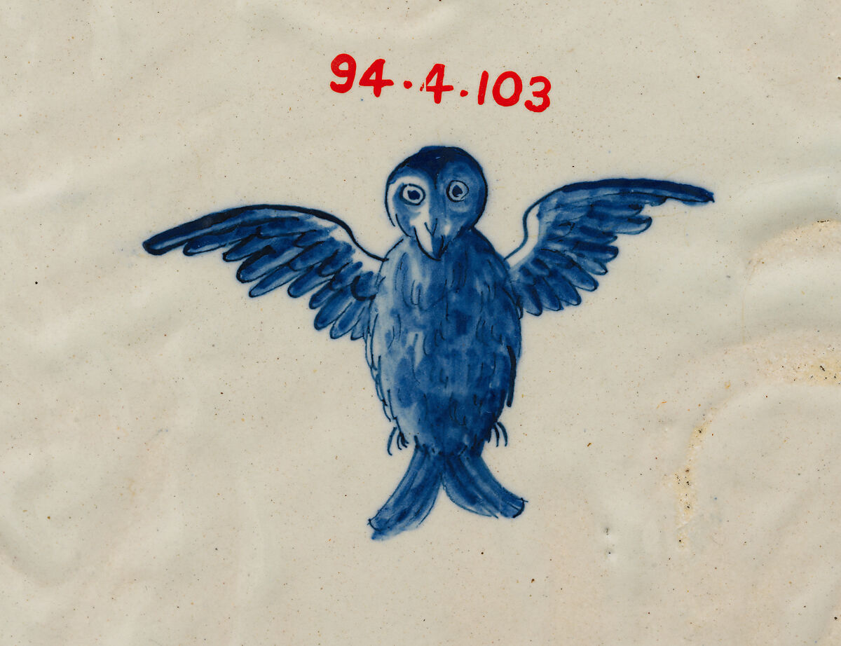 Birdcage, Tin-glazed earthenware, Dutch, Delft