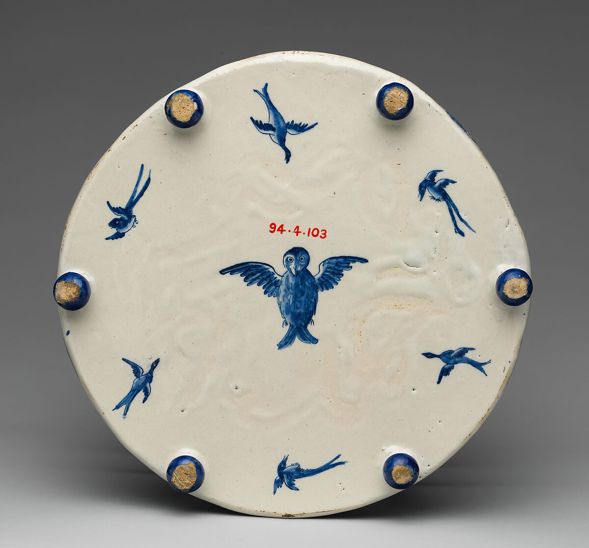 Birdcage, Tin-glazed earthenware, Dutch, Delft