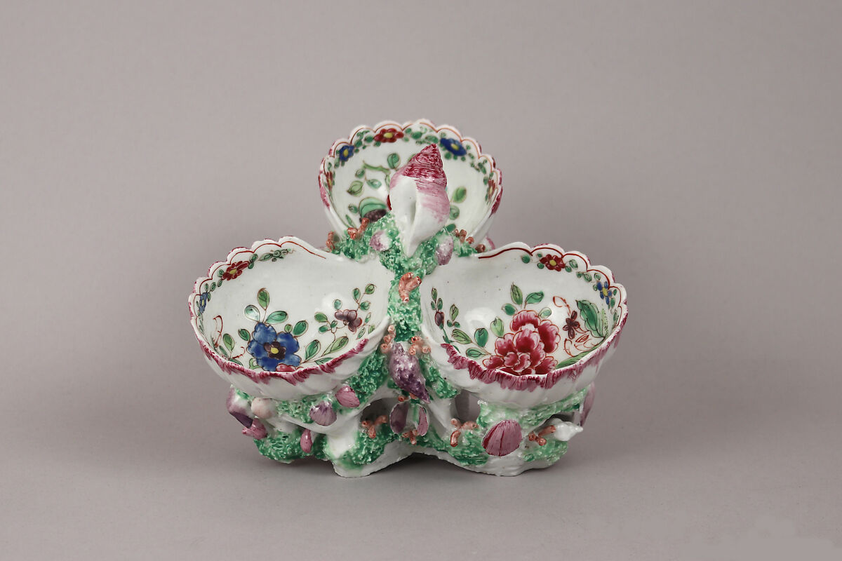 Sweetmeat dish, Bow Porcelain Factory (British, 1747–1776), Soft-paste porcelain, British, Bow, London